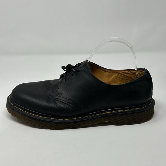 Dr. Martens 1461 Made in England Black Leather Gibson Oxford Shoes Men’s 8 main image 11